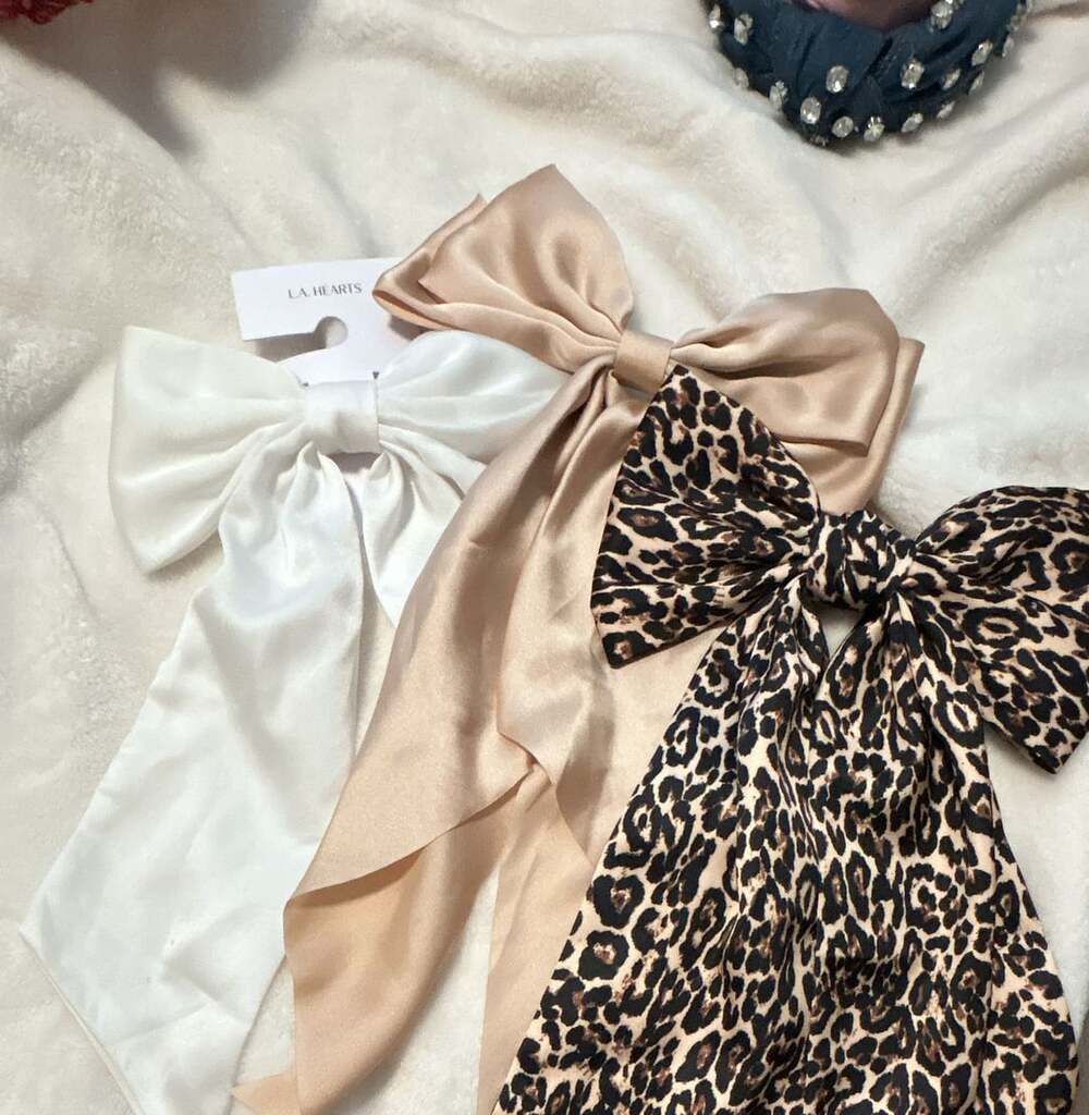 L.A. Hearts Satin Bow Hair Clip Set